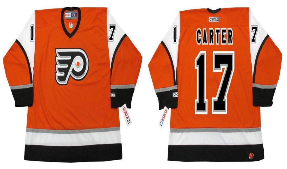 2019 Men Philadelphia Flyers 17 Carter Orange CCM NHL jerseys